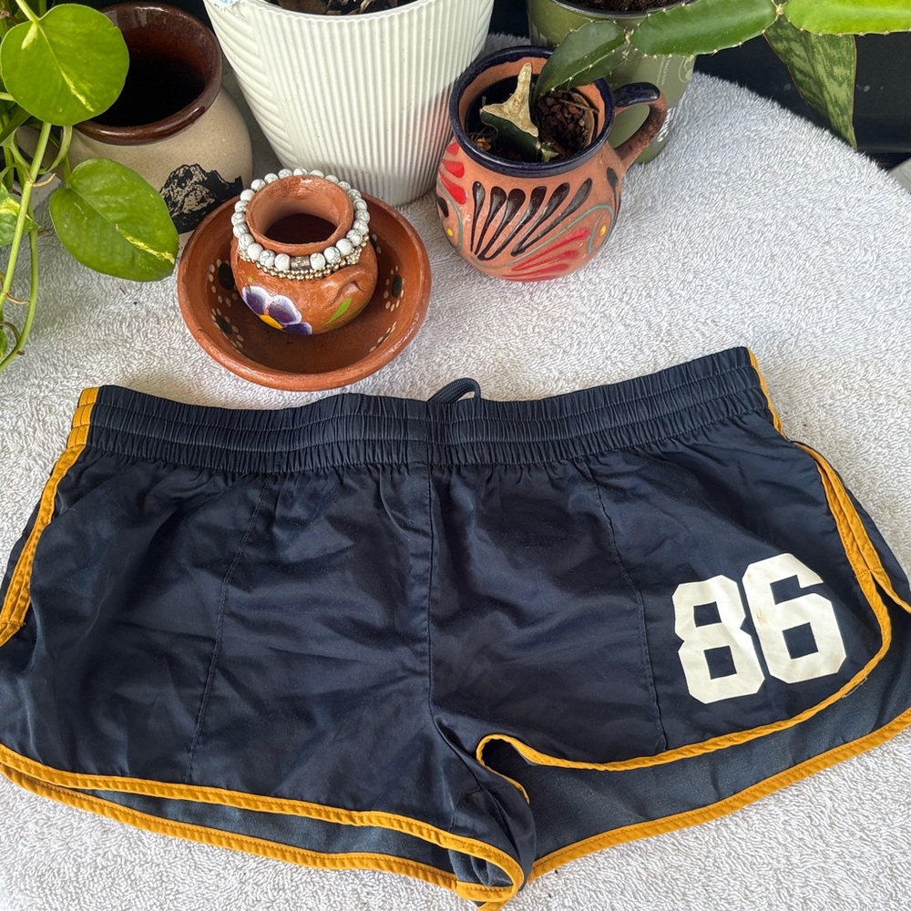 PINK Victoria's Secret Navy Shorts with Gold Trim
